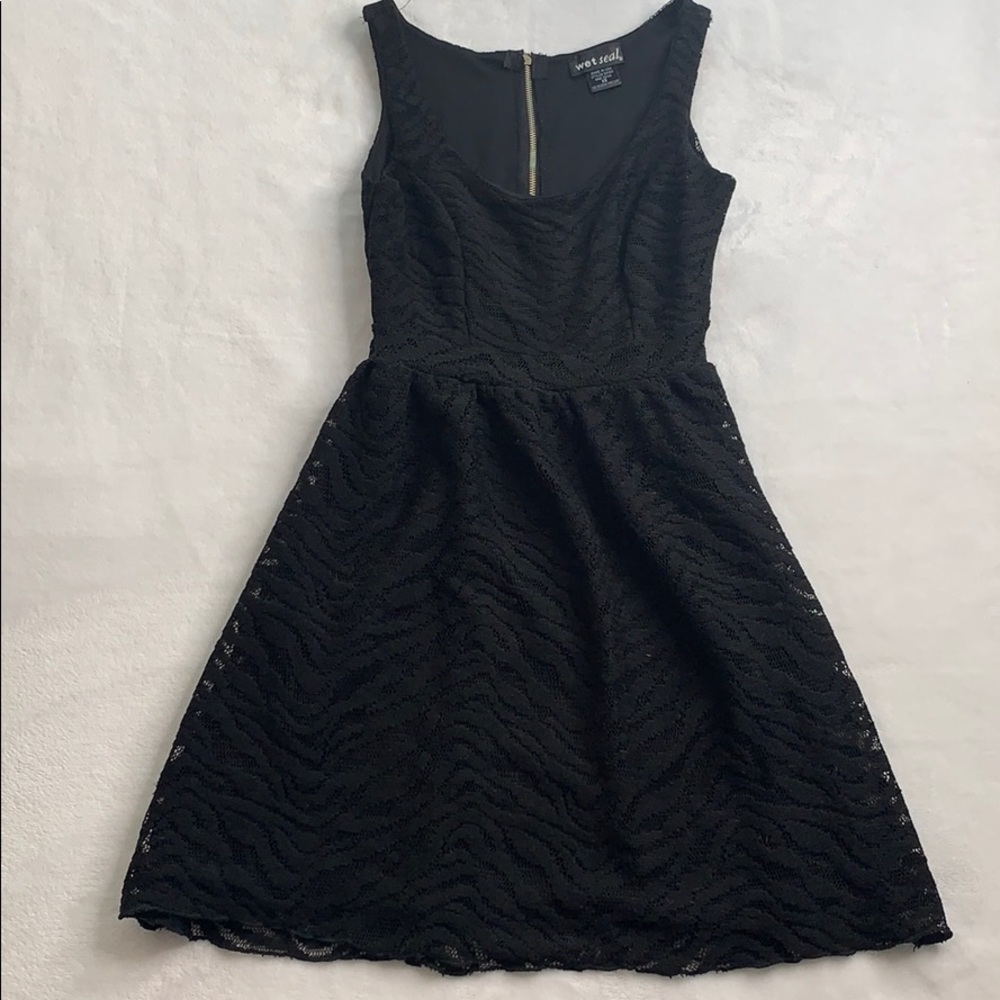 Little black lace dress